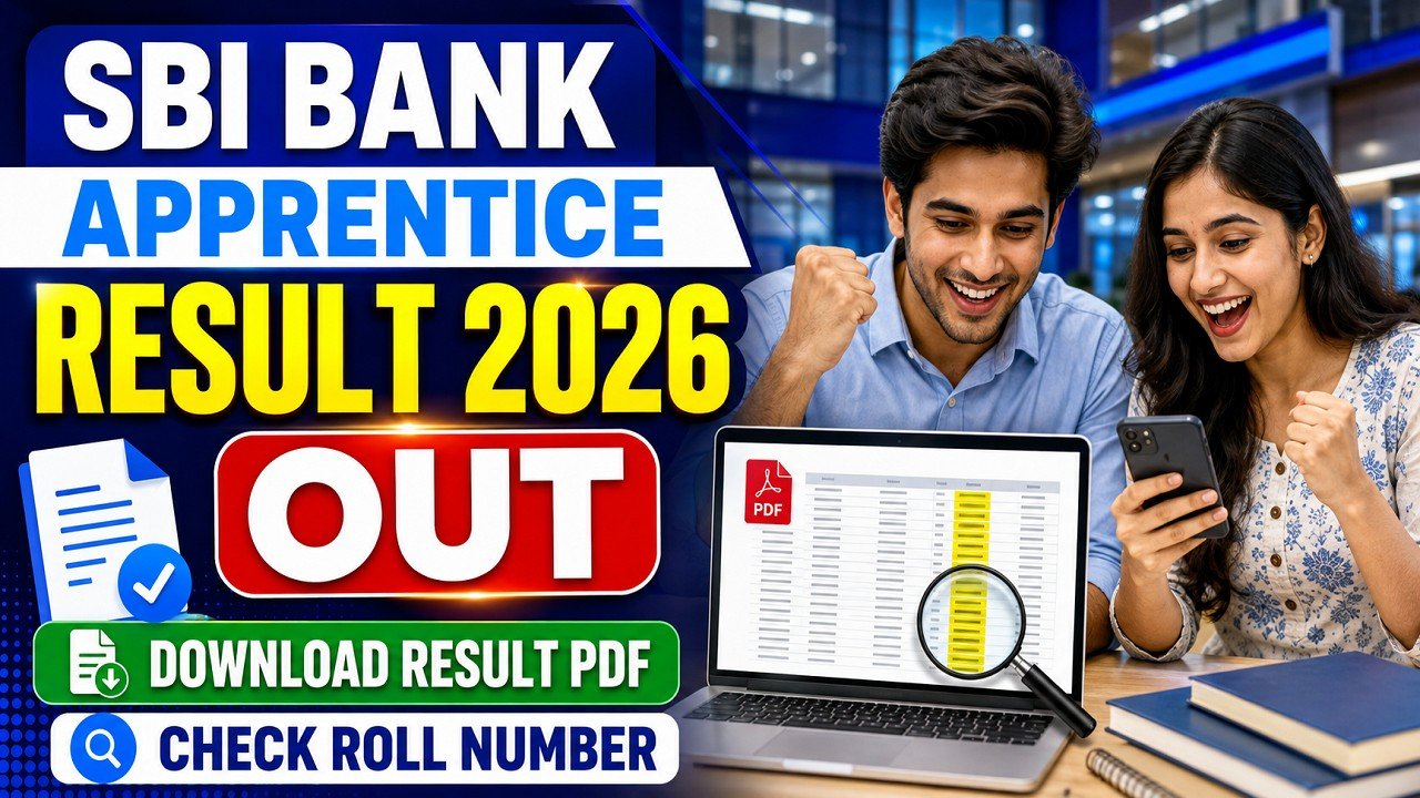SBI Bank Apprentice Result 2026