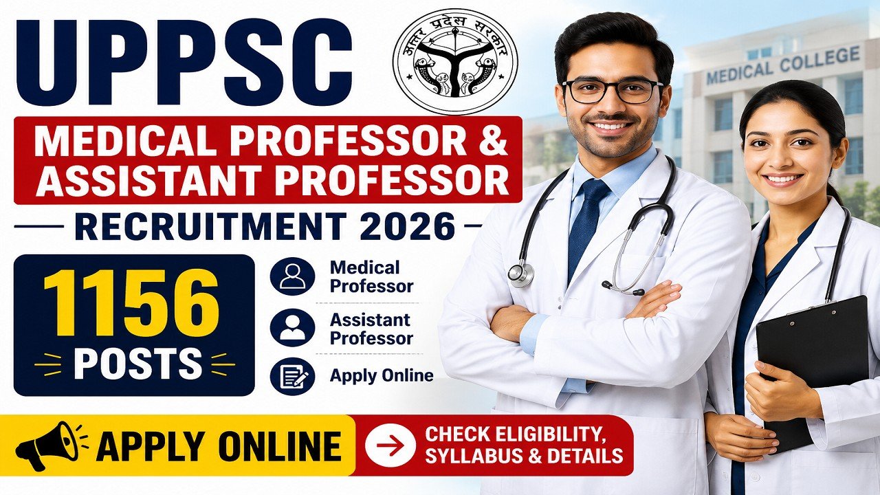 UPPSC Medical Professor & Assistant Professor Recruitment 2026