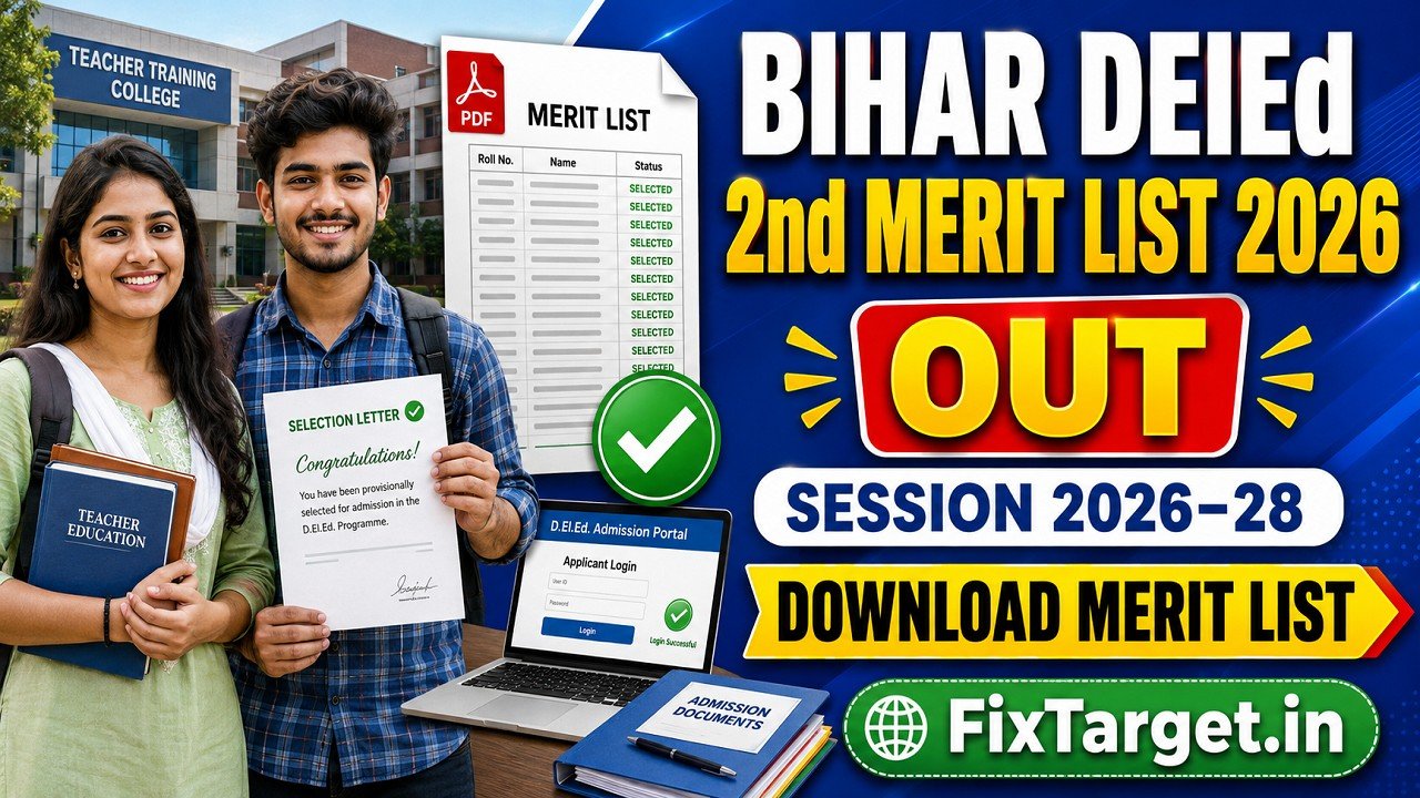 Bihar DElEd 2nd Merit List 2026