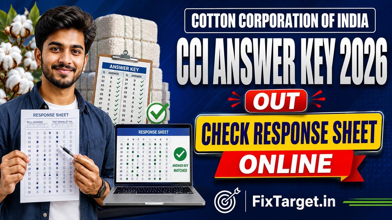 Cotton Corporation of India CCI Answer Key 2026