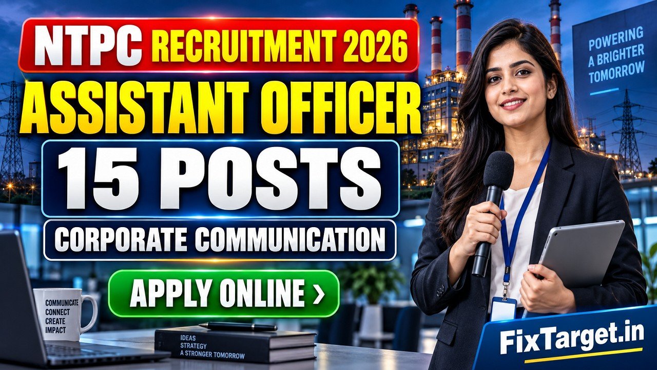 NTPC Assistant Officer Recruitment 2026