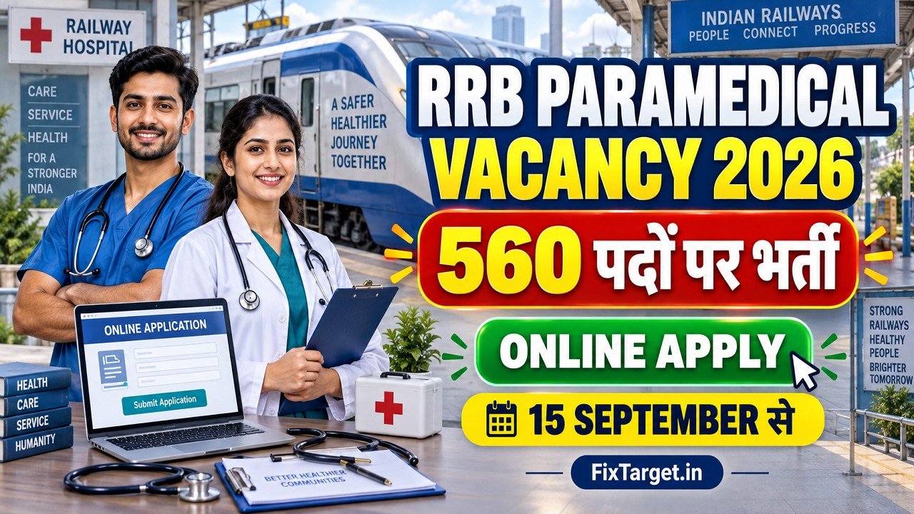 RRB Paramedical Vacancy 2026