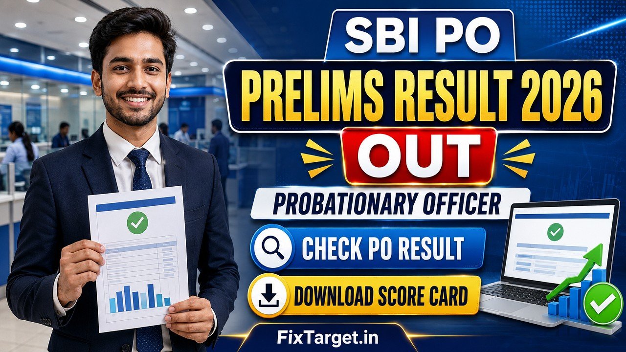 SBI PO Prelims Result 2026