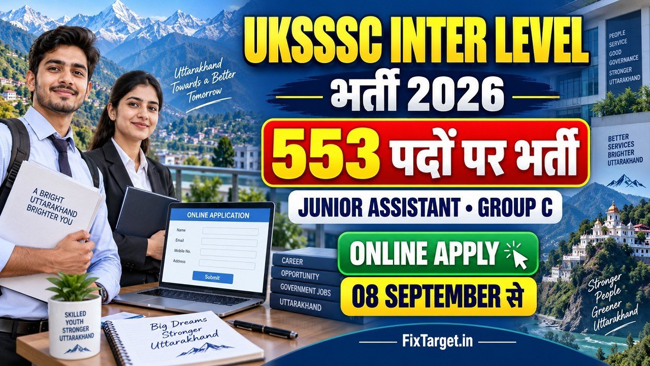 UKSSSC Inter Level Recruitment 2026
