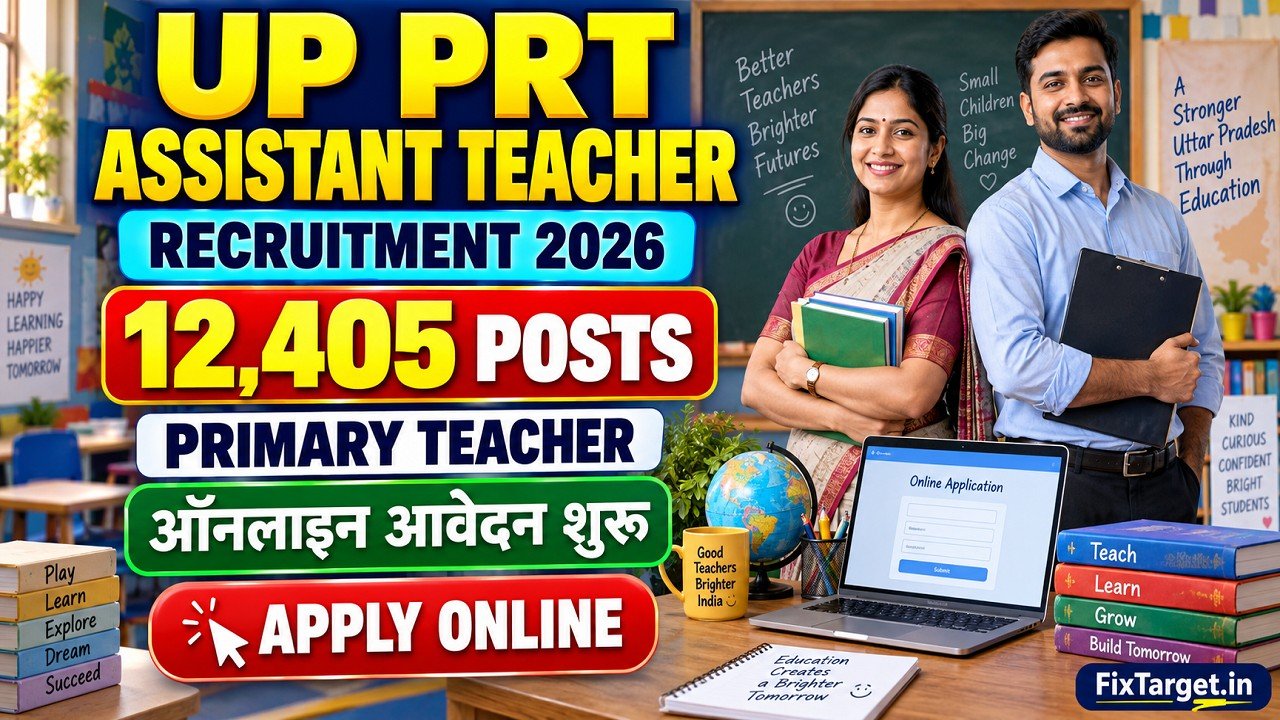 UP PRT Assistant Teacher Recruitment 2026